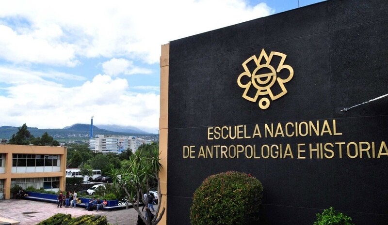 La fachada de la Escuela Nacional de Antropología e Historia (ENAH)