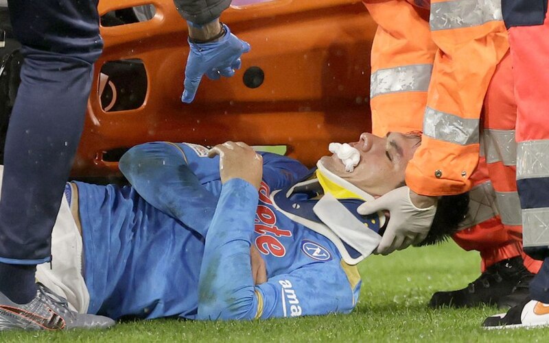 Jugador de fútbol lesionado