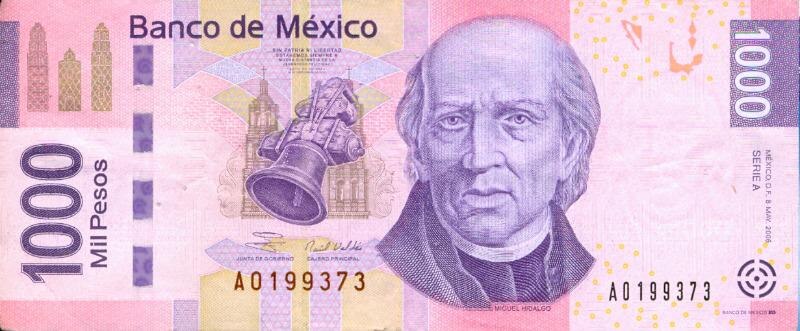 Billete de 1000 pesos mexicanos