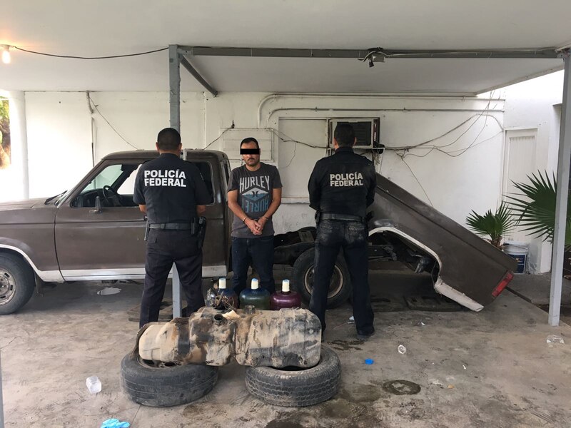 Detienen a presunto ladrón de gasolina en la colonia Morelos