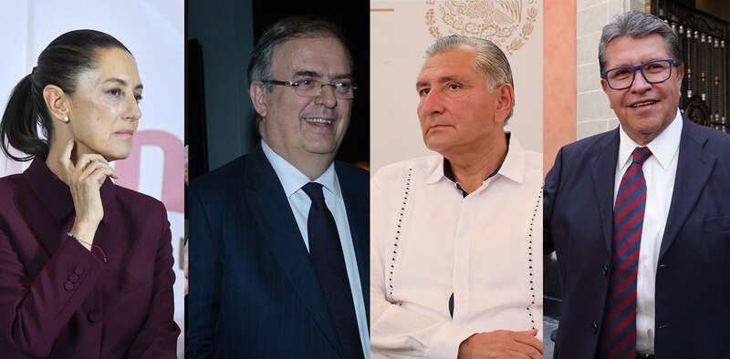 Candidatos a la presidencia de México 2024
 Aspirantes a la presidencia de México 2024
 Políticos mexicanos
 Elecciones presidenciales de México 2024
 Política mexicana
 Partidos políticos mexicanos
 Izquierda mexicana
 Derecha mexicana
 Centro político mexicano
 Populismo mexicano