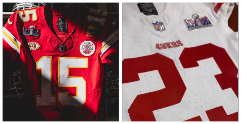 Jerseys de los Kansas City Chiefs y San Francisco 49ers para el Super Bowl LIV