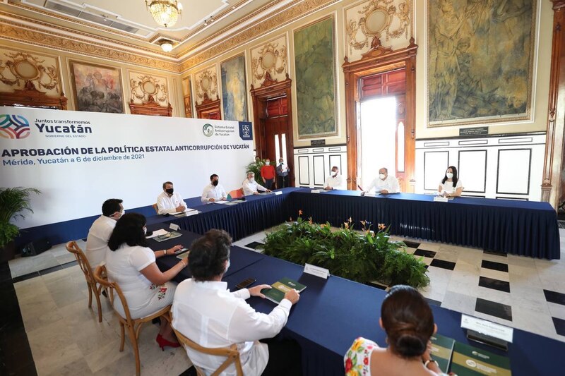 Aprobación de la Política Estatal Anticorrupción de Yucatán