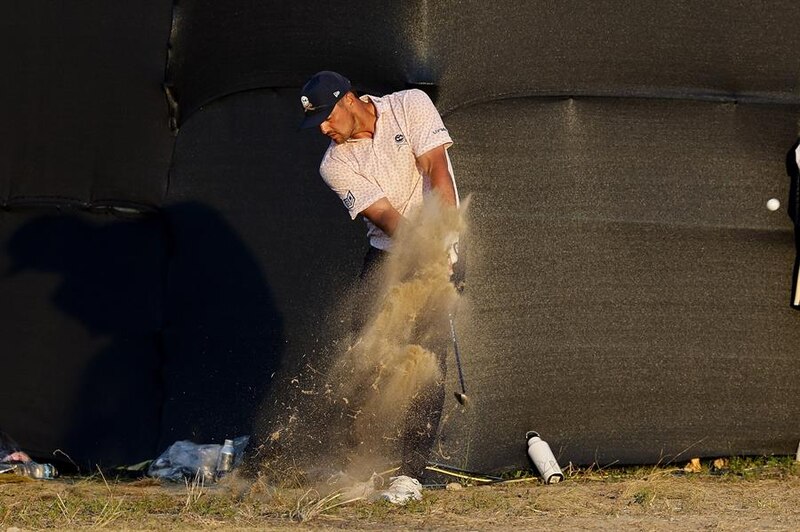 Golfista en acción