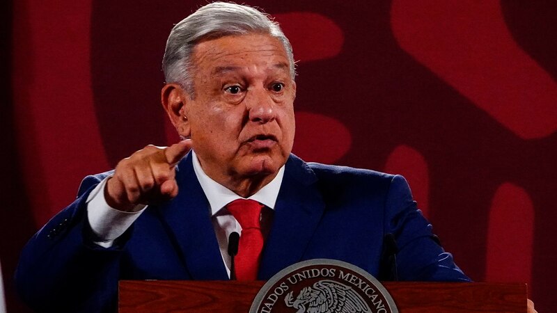El presidente Andrés Manuel López Obrador durante una conferencia de prensa.