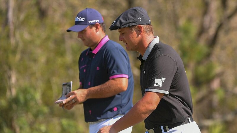 Sergio García y Tommy Fleetwood durante el PLAYERS Championship 2023.