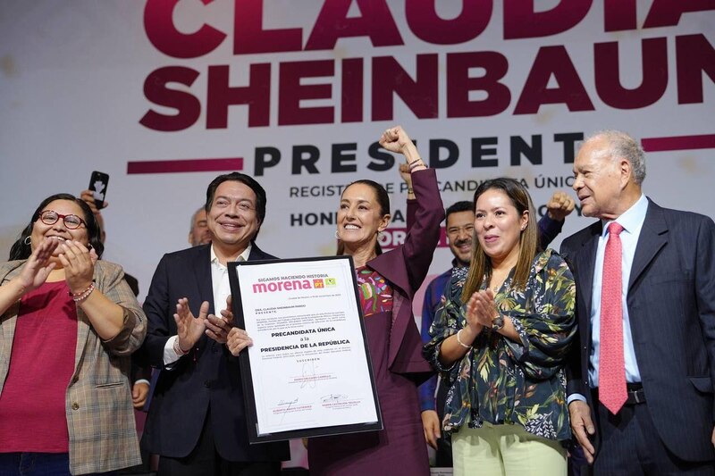 Claudia Sheinbaum precandidata única de Morena a la presidencia de la república
