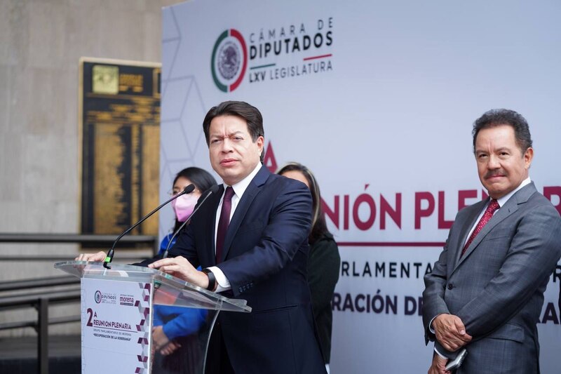 Reunión plenaria del grupo parlamentario de Morena