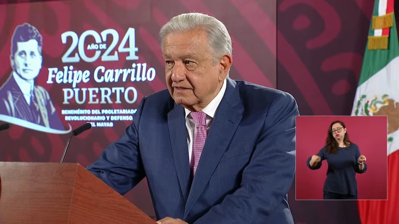 El presidente Andrés Manuel López Obrador durante su discurso en el evento del 204 aniversario de la promulgación del Plan de Iguala.