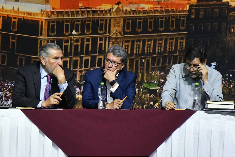 Adán Augusto López; Ricardo Monreal y Gerardo Fernández Noroña