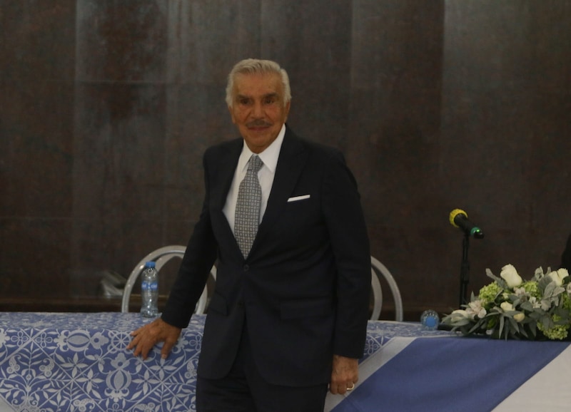 El expresidente de México, Luis Echeverría, durante un evento público.