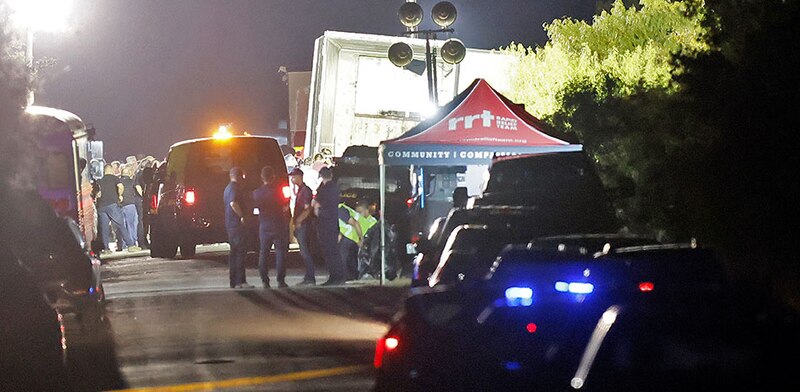 Accidente de tren en la noche