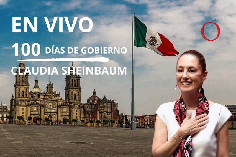 Claudia Sheinbaum en el Zócalo de la Ciudad de México