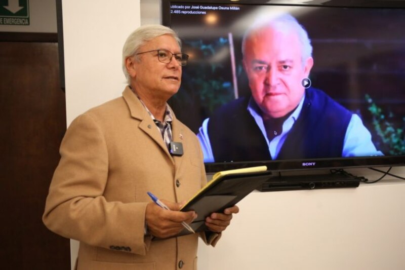 El presidente de México, Andrés Manuel López Obrador, da una conferencia de prensa.