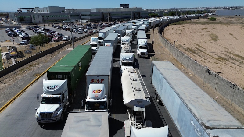 Tráfico de camiones en la frontera