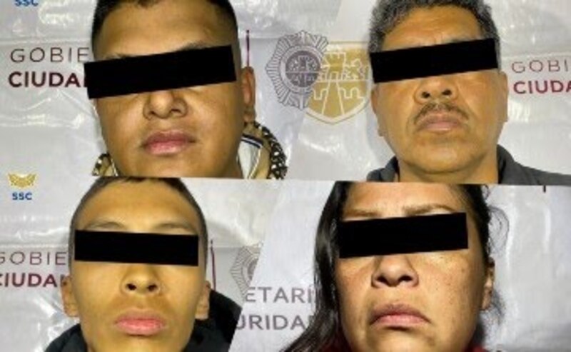 Detienen a presuntos integrantes de la banda "Los Pelones" en la CDMX