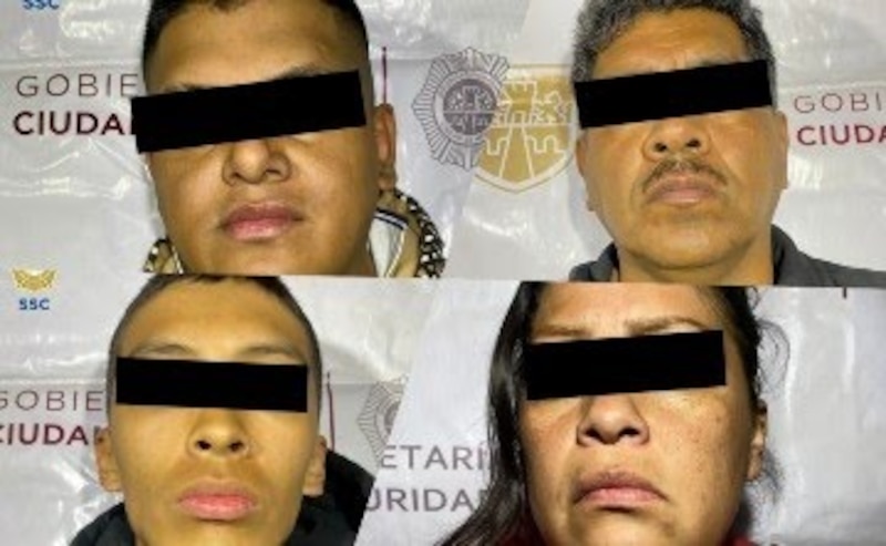 Detienen a presuntos integrantes de la banda "Los Pelones" en la CDMX