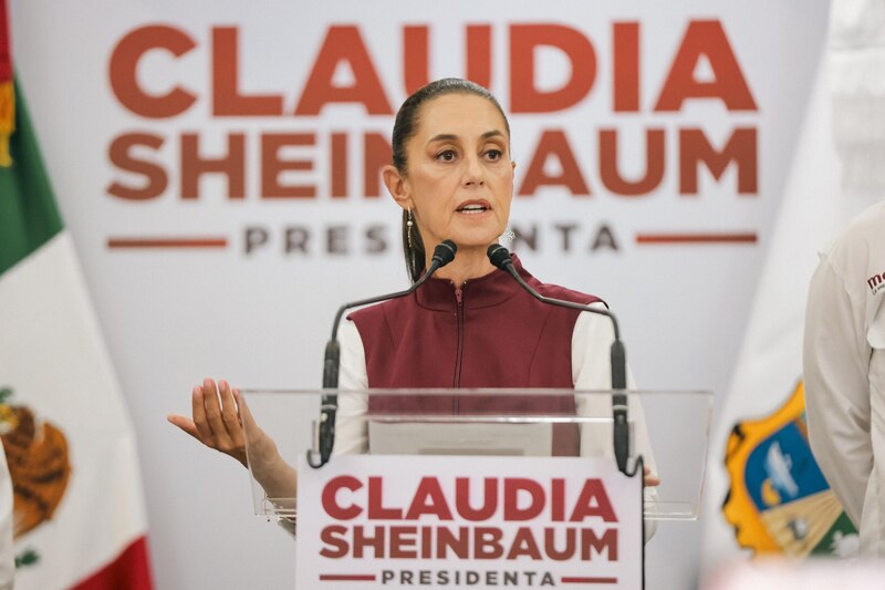 Claudia Sheinbaum, jefa de gobierno de la Ciudad de México, durante una conferencia de prensa