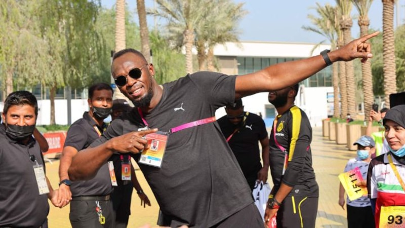 Usain Bolt, el hombre más rápido del mundo, participa en una carrera en España