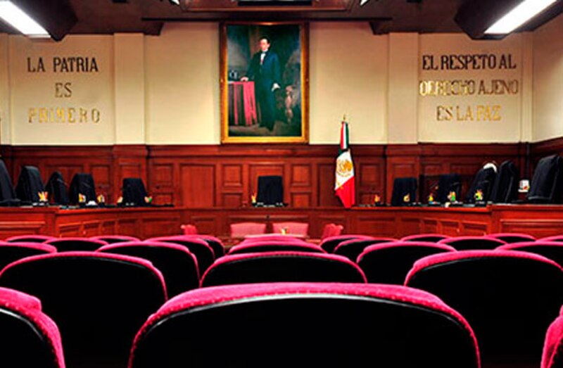 Sesión del pleno de la Suprema Corte de Justicia de la Nación
