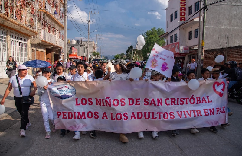 Los niños de San Cristóbal piden a los adultos vivir en paz