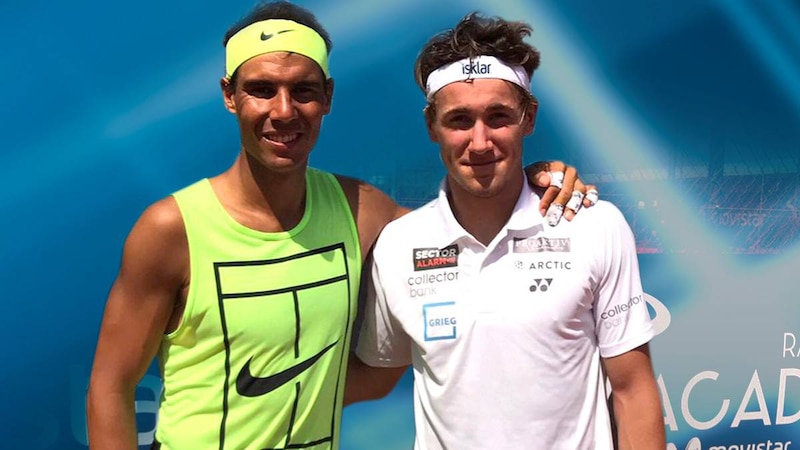 Nadal y Alcaraz, juntos en la Rafa Nadal Academy
