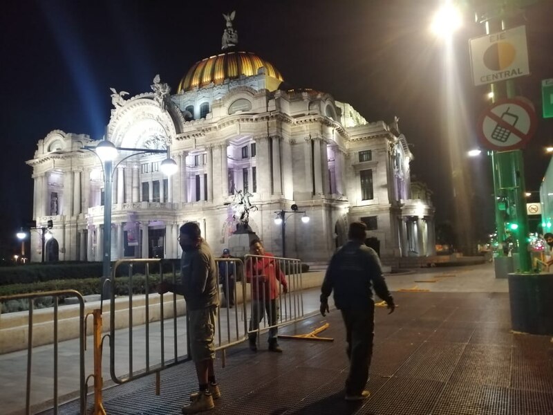 Palacio de Bellas Artes de noche