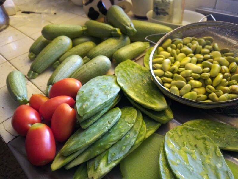 Verduras y frutas frescas