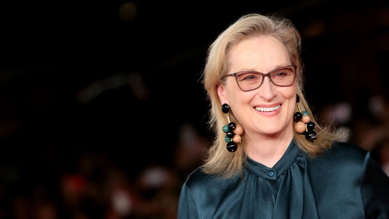 La actriz Meryl Streep en la alfombra roja