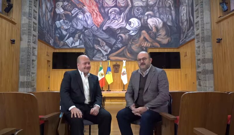 El presidente ecuatoriano, Guillermo Lasso, se reúne con el presidente de la Asamblea Nacional, Virgilio Saquicela.