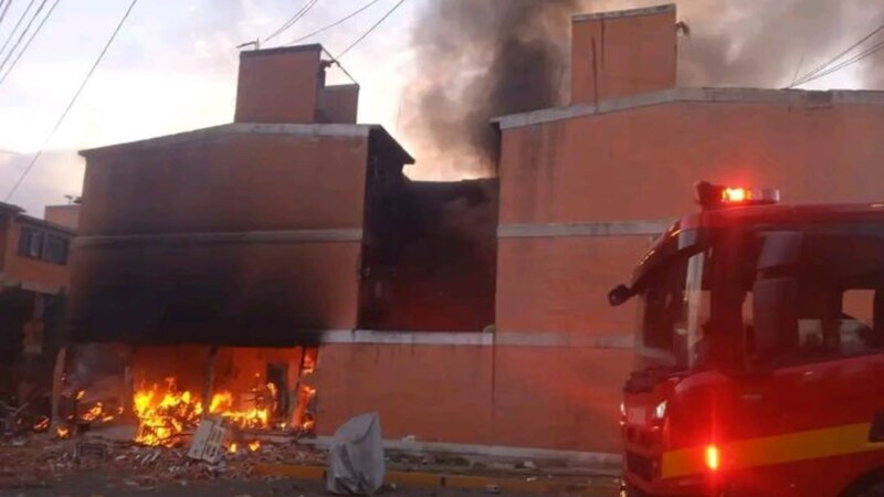 Incendio en un edificio de apartamentos