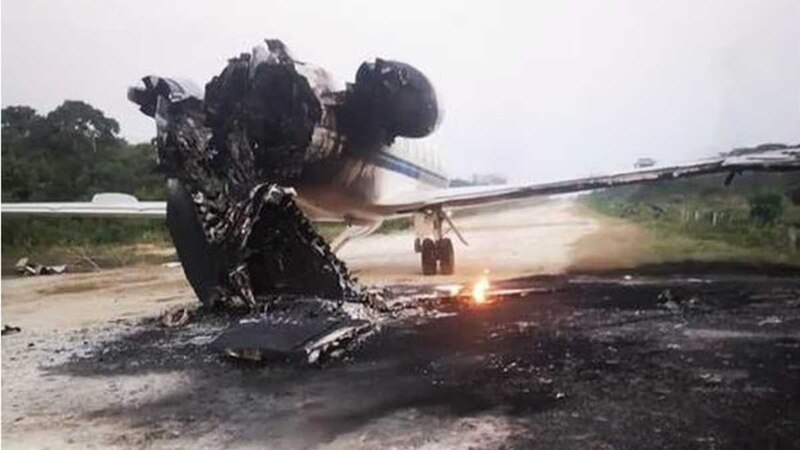 Accidente de avión en el aeropuerto de La Habana