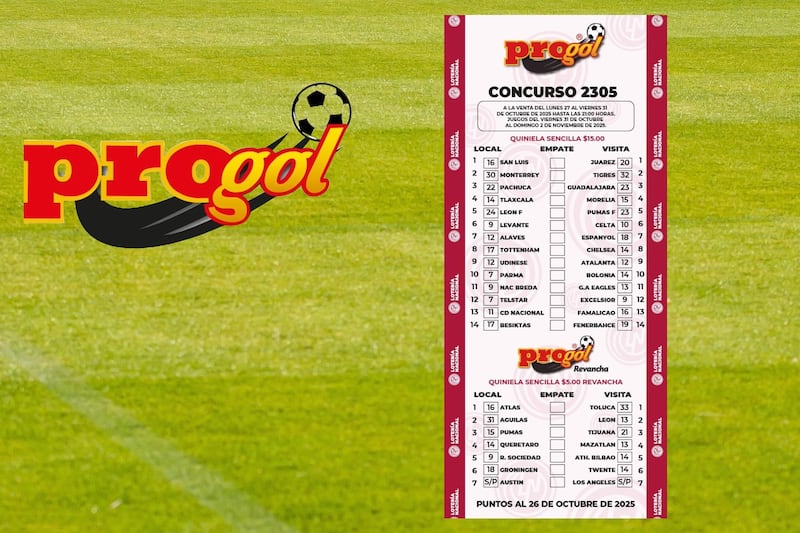 Resultados Progol 2305