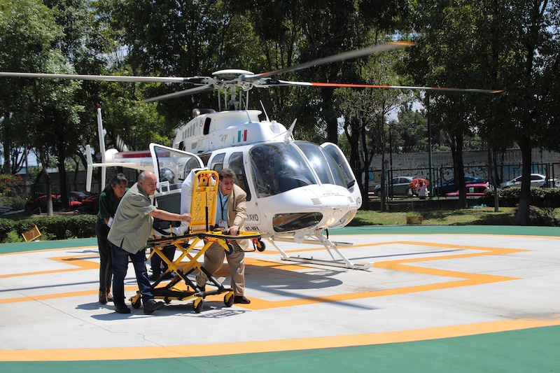 Rescate aéreo en helicóptero