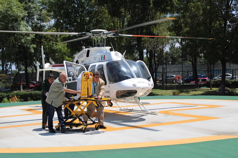 Rescate aéreo en helicóptero