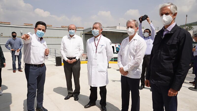 El presidente López Obrador visita el Hospital General de México
