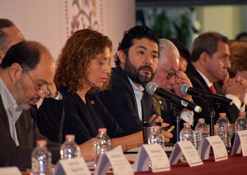 Claudia Esqueda Llanes en la Asamblea General Extraordinaria 132 del INFONAVIT