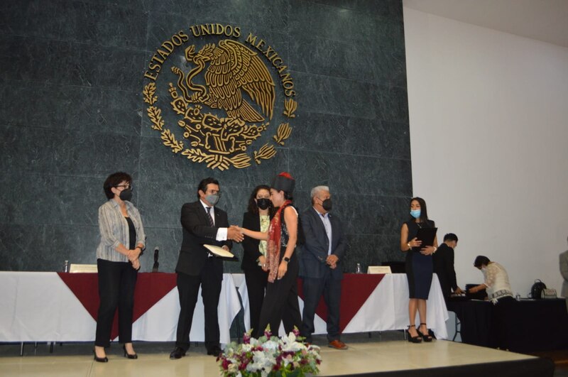 Entrega de reconocimientos a mujeres destacadas del municipio de San Felipe del Progreso, Estado de México.