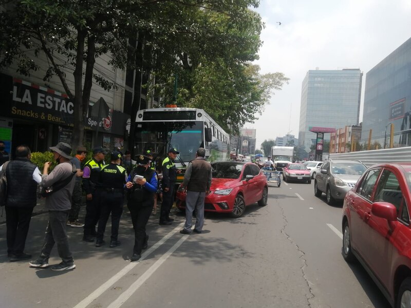 Accidente de autobús en la Ciudad de México