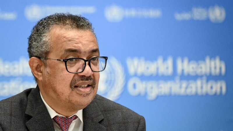 El director de la OMS, Tedros Adhanom Ghebreyesus, habla en una conferencia de prensa en Ginebra, Suiza.