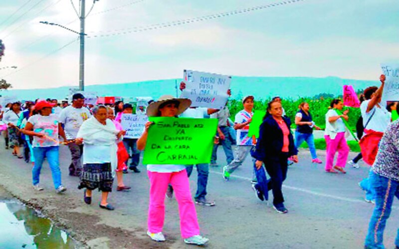Marcha de mujeres indígenas en Chiapas