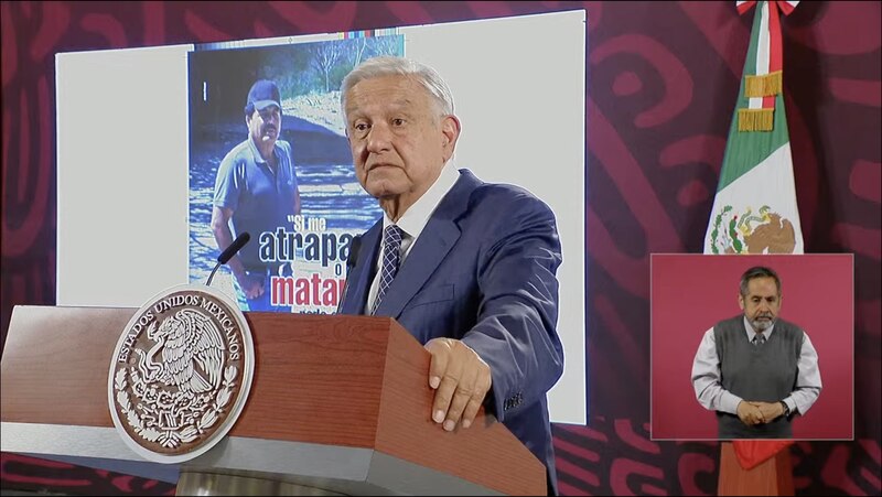 El presidente Andrés Manuel López Obrador durante una conferencia de prensa matutina.