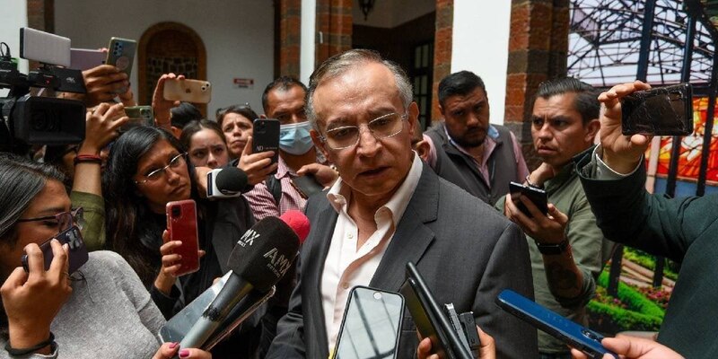 El presidente de México, Andrés Manuel López Obrador, da una conferencia de prensa.