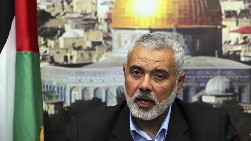 El líder de Hamas, Ismail Haniyeh, da un discurso en Gaza