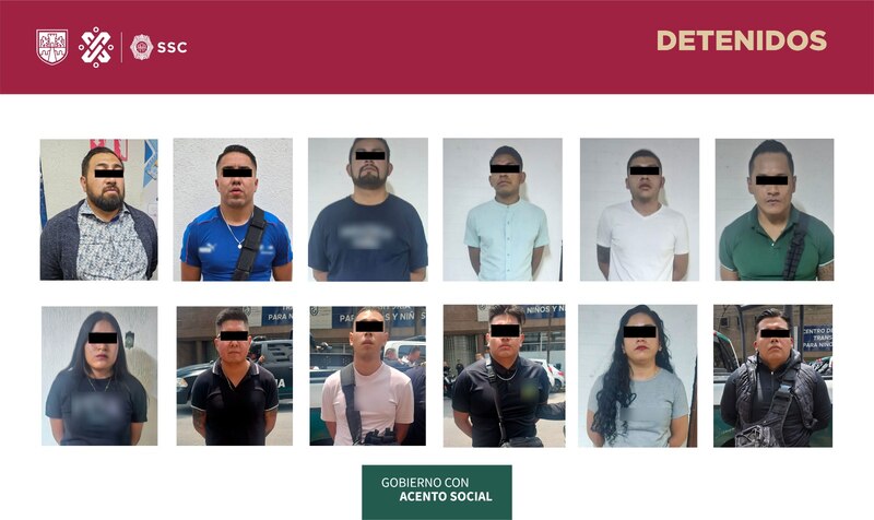 Title: SSC detiene a 10 presuntos delincuentes en la Ciudad de México