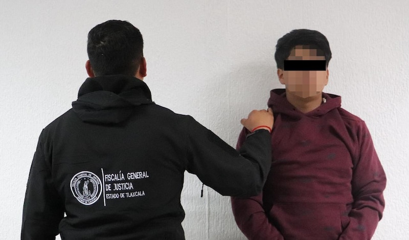 Fotografía de Tulio presunto responsables del homicidio del profesor José Manuel en Tlaxcala