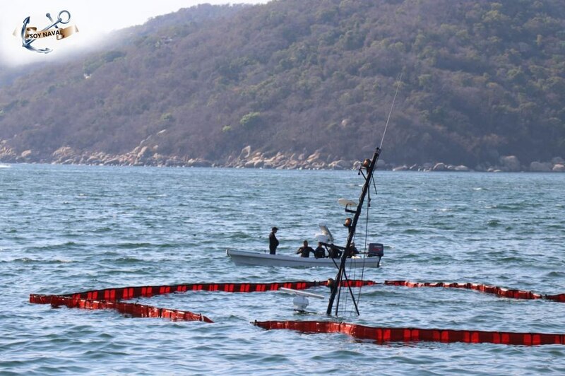 Buque de la Armada realiza maniobras de rescate en el mar