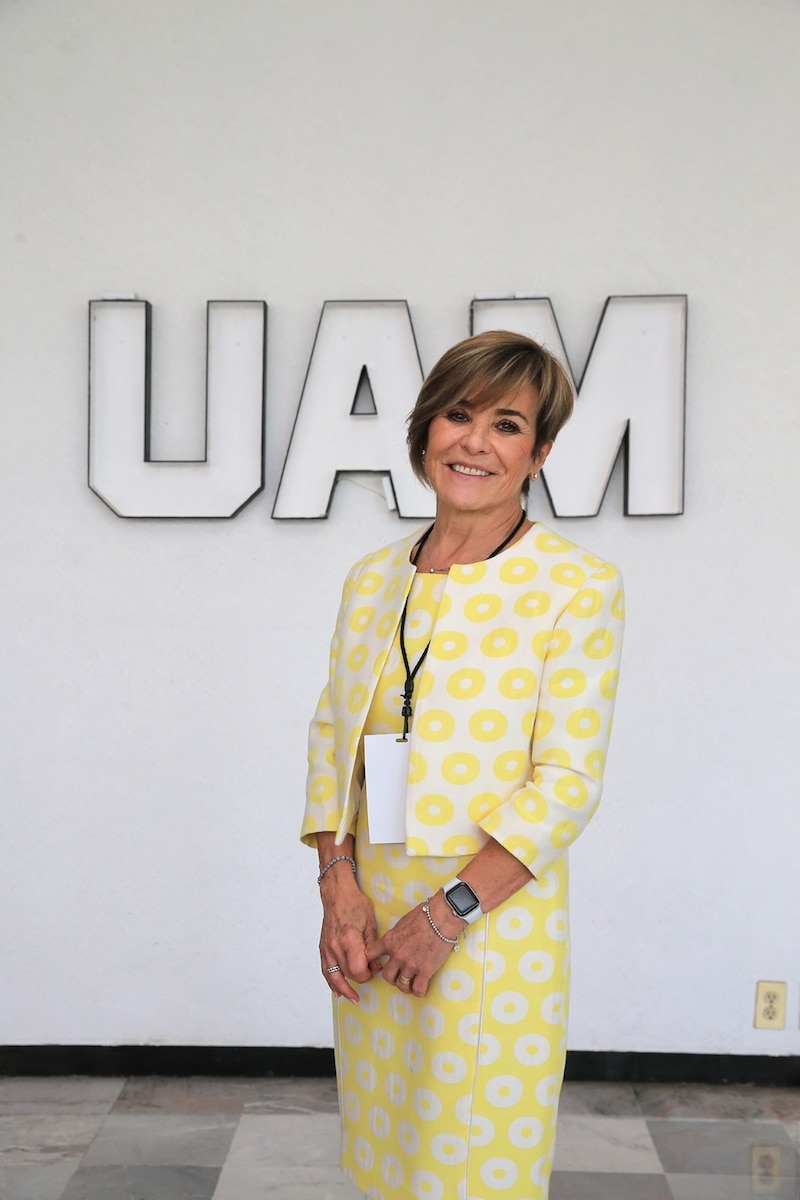 La rectora de la Universidad Autónoma de Madrid, Amaya Mendikoetxea, durante la inauguración de un curso