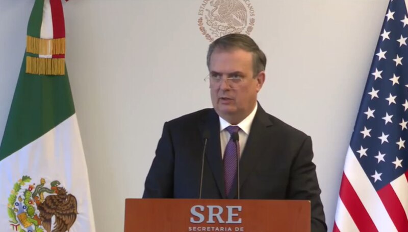 El canciller Marcelo Ebrard da a conocer los avances en la relación bilateral entre México y Estados Unidos