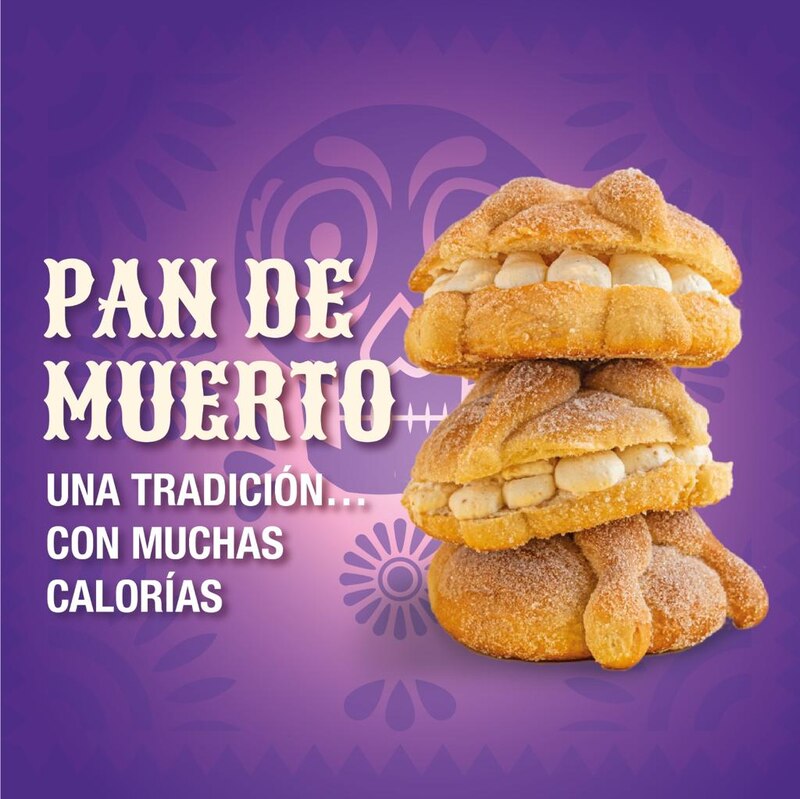 Pan de muerto, una tradición con muchas calorías